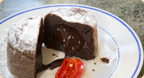 Čokoládový chilli fondant