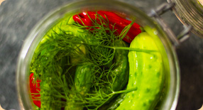 Nakládané okurky s chilli